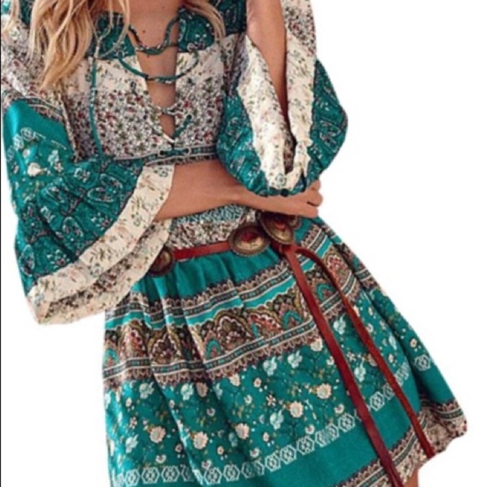 Women’s Bohemian Mini Short Party Dress